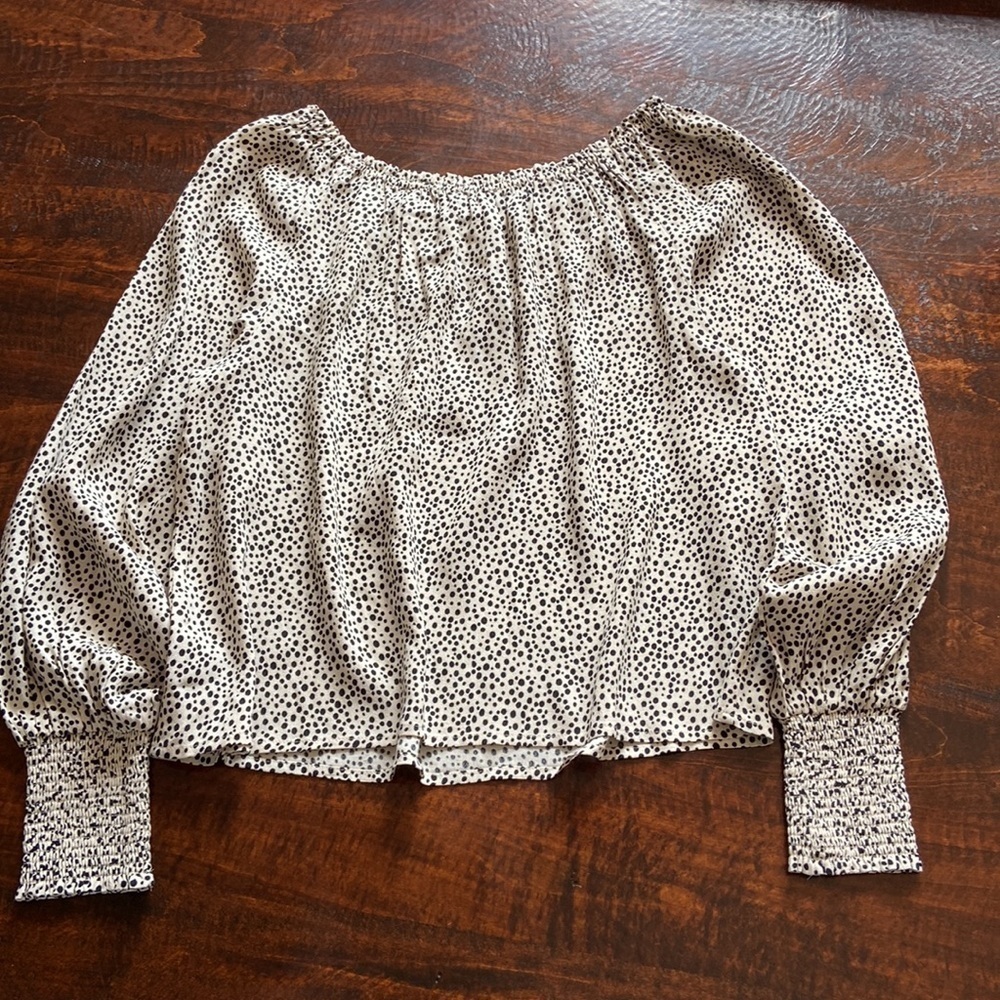 Sanctuary Sunshine Blouse Teeny Spots Size Small - Picture 7 of 15